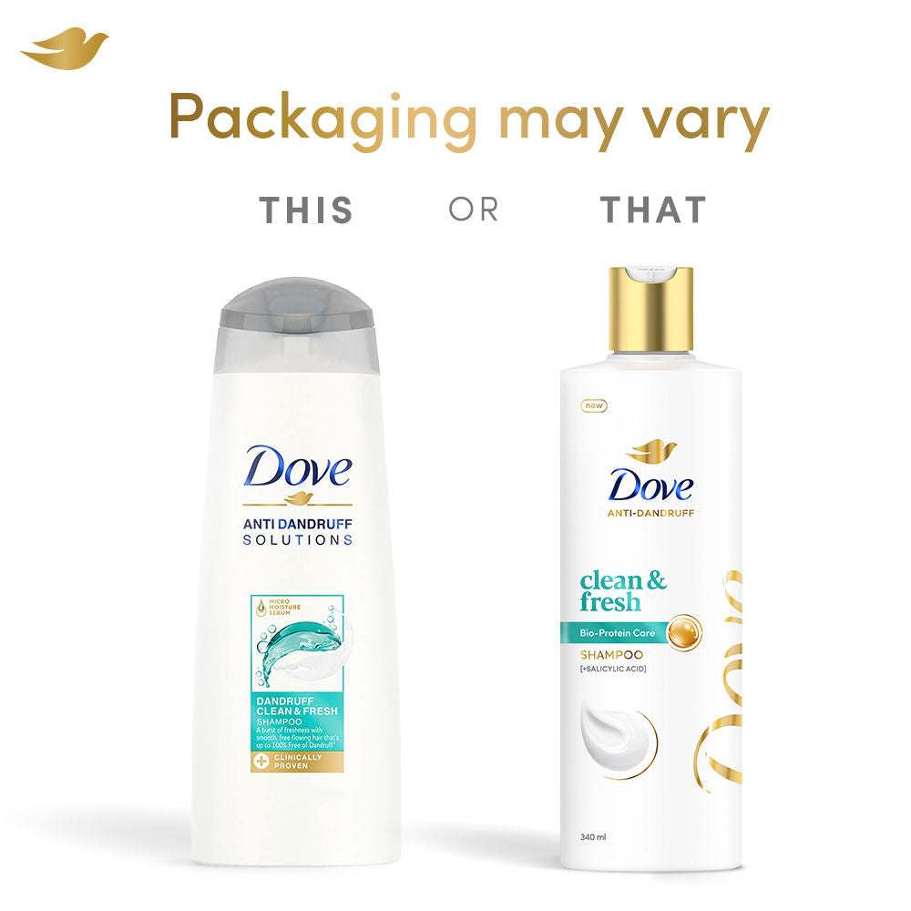 Dove Dandruff Clean & Fresh Shampoo for Clincally Proven, 340ml Buy at Indicrest Image 3