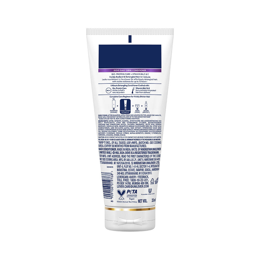 Dove Daily Shine Hair Conditioner with for Smooth & Shiny Hair, 335ml Buy at Indicrest Image 10