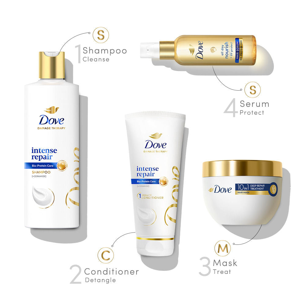 Dove Intense Repair Shampoo For Dry & Damaged Hair, 340ml Buy at Indicrest Image 6