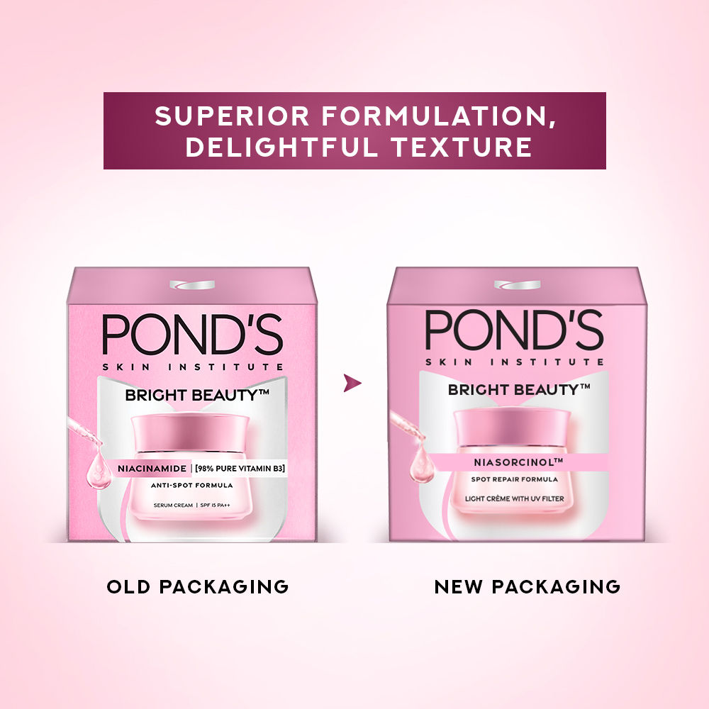 Pond’s Bright Beauty Anti-Spot Serum Cream with Niacinamide and SPF 15 PA++, Fades Dark Spots, 50g Buy at Indicrest Image 7