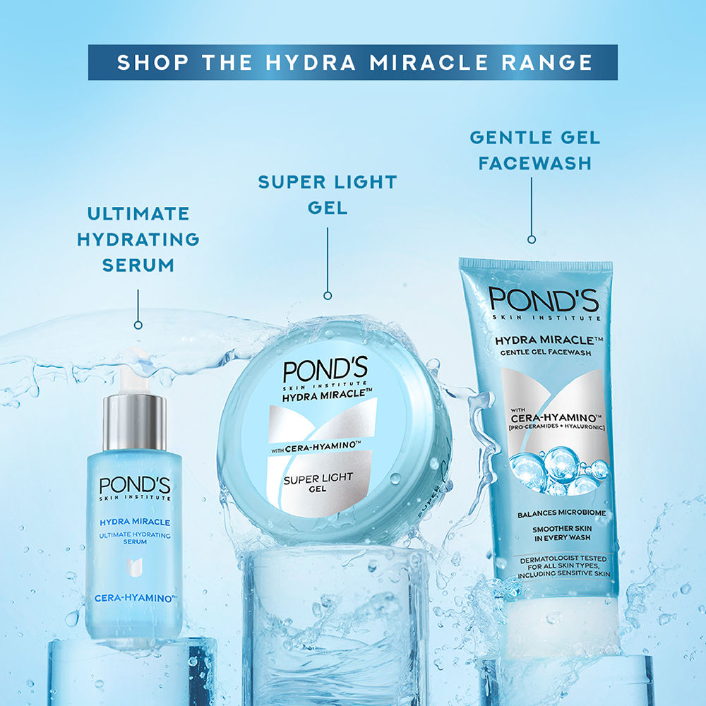 Pond’s Super Light Gel Oil-Free Moisturize With Hyaluronic Acid & Vitamin E, 300ml Buy at Indicrest Image 7