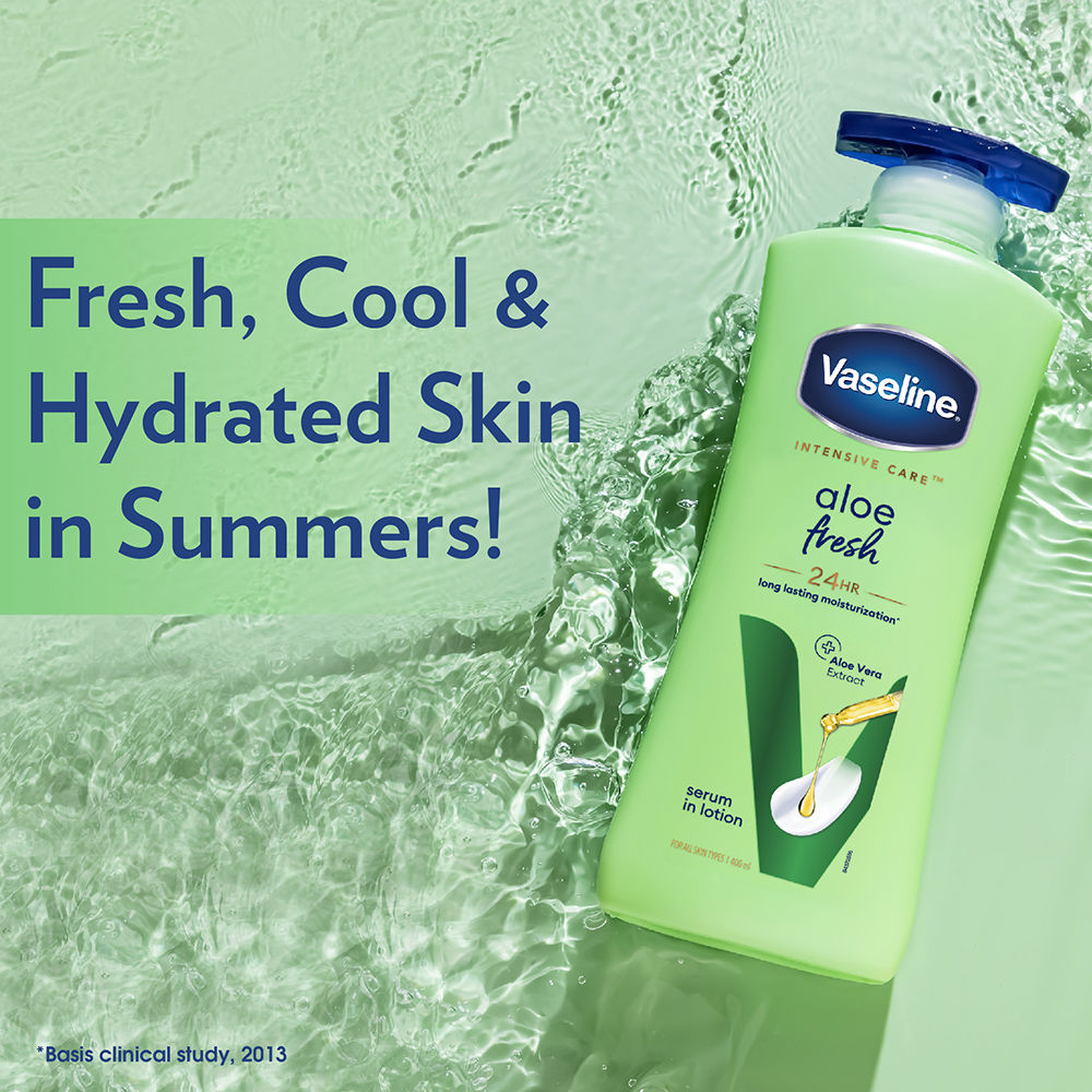 Vaseline Intensive Care Aloe Fresh Body Lotion, 400ml Buy at Indicrest Image 3