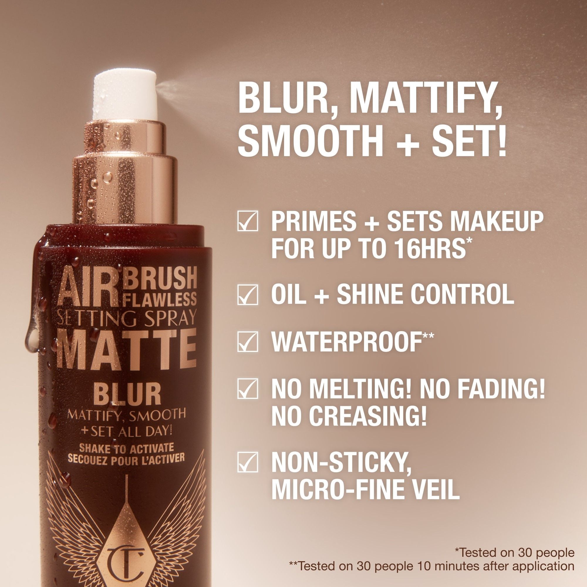 Charlotte Tilbury Airbrush Matte Setting Spray, 100ml