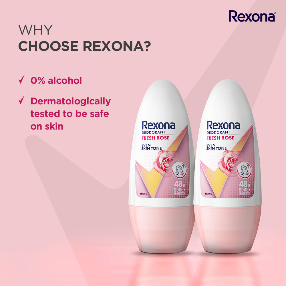 Rexona Fresh Rose Underarm Roll On (Pack of 2), 2 pieces Buy at Indicrest Image 5