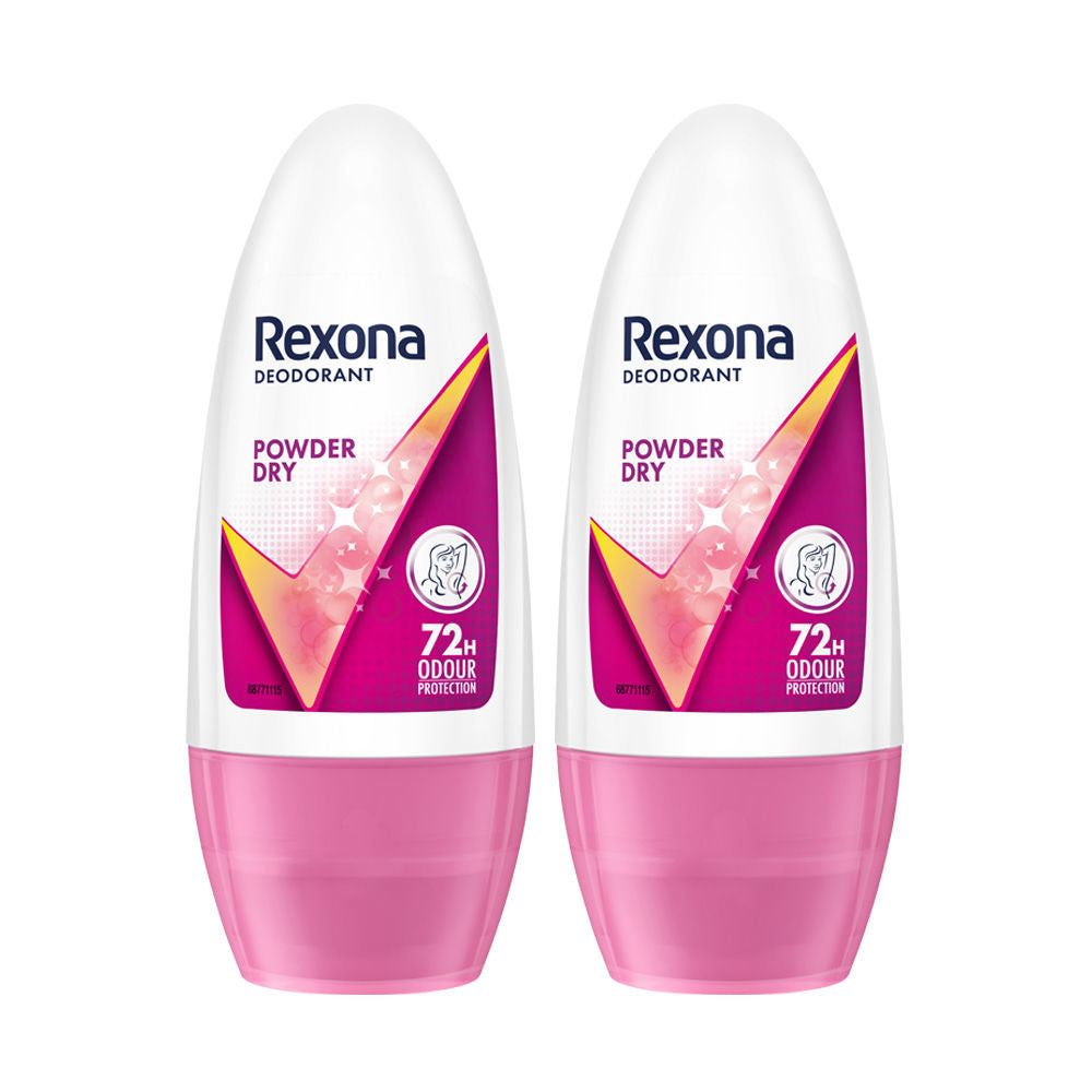 Rexona Powder Dry Deodorant Roll On (Pack of 2), 2 pieces Buy at Indicrest
