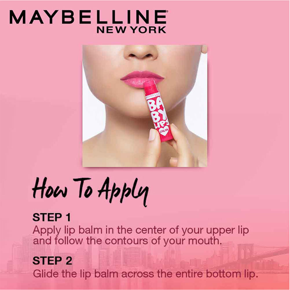 Maybelline New York Baby Lips Color Lip Balm with SPF 11 Up To 24H Moisture - Pink Lolita, 4g Buy at Indicrest Image 5