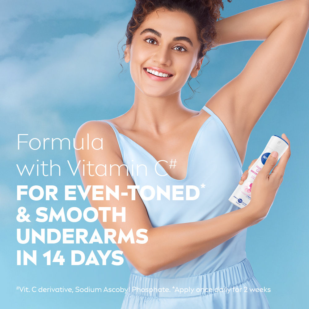 Nivea Natural Glow Smooth Skin Deo - Mulethi Extracts & 0% Alcohol - For Even Tone Underarms & 72H Odour Protection, 150ml Buy at Indicrest Image 6
