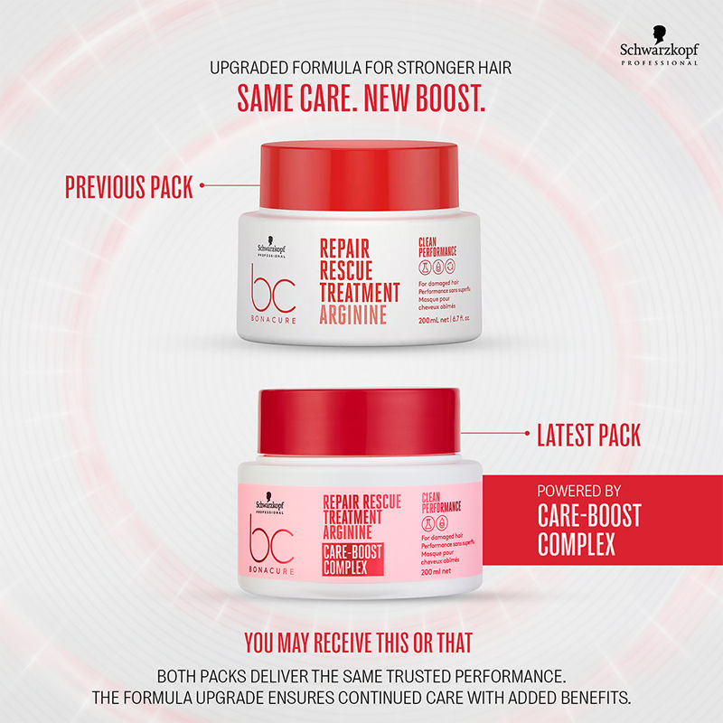 Schwarzkopf Professional Bonacure Repair Rescue Treatment With Arginine, 200ml Buy at Indicrest Image 11