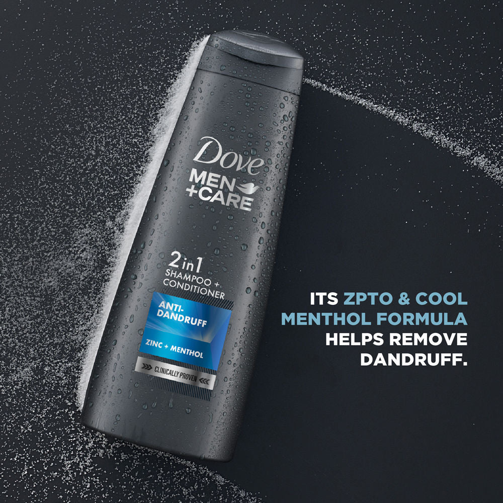 Dove Men +Care Anti Dandruff 2 In 1 Shampoo + Conditioner, 650ml Buy at Indicrest Image 4