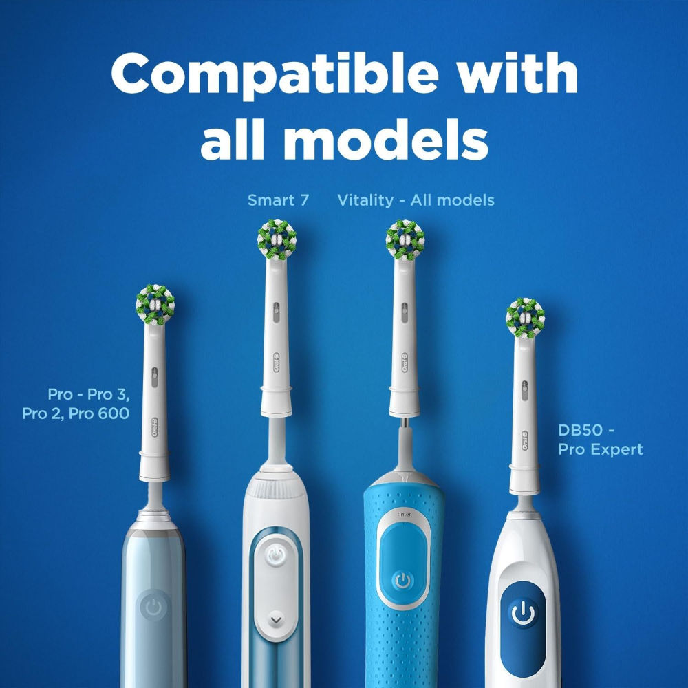 Oral-B Cross Action Electric Toothbrush Replacement Heads (Pack of 4) Buy at Indicrest Image 3