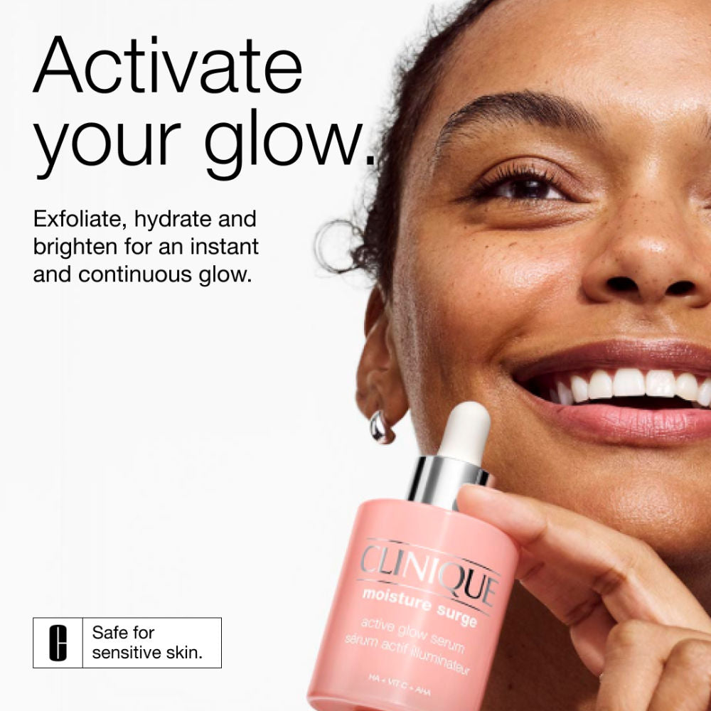 Clinique Moisture Surge Active Glow Serum with Vitamin C, Lactic Acid & Hyaluronic Acid, 50ml