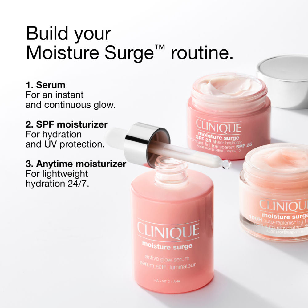 Clinique Moisture Surge Active Glow Serum with Vitamin C, Lactic Acid & Hyaluronic Acid, 50ml