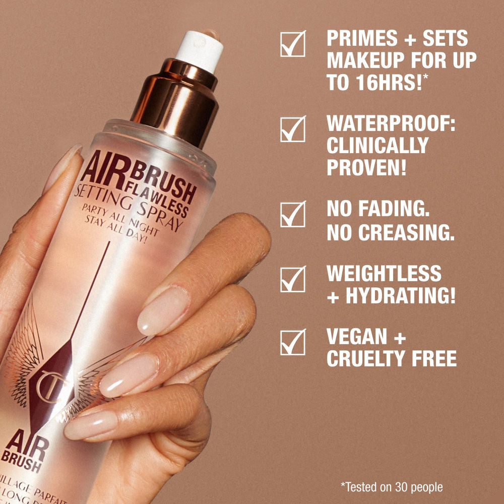 Charlotte Tilbury Airbrush Flawless Setting Spray Travel Size, 34ml