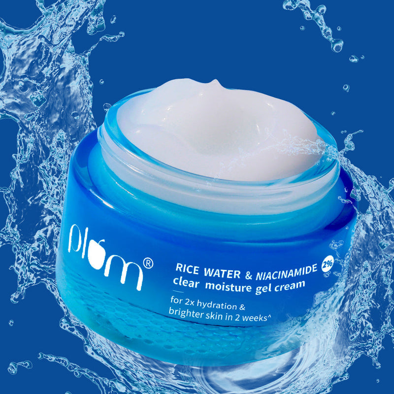 Plum 2% Niacinamide & Rice Water Brightening Gel Moisturizer | 2X Hydration | Brightens Skin In 2 Weeks | Non-Greasy, 50g Buy at Indicrest