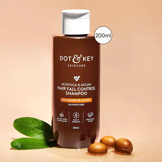 Dot & Key Moringa & Argan Oil Hair Fall Control Shampoo, 200ml Buy at Indicrest